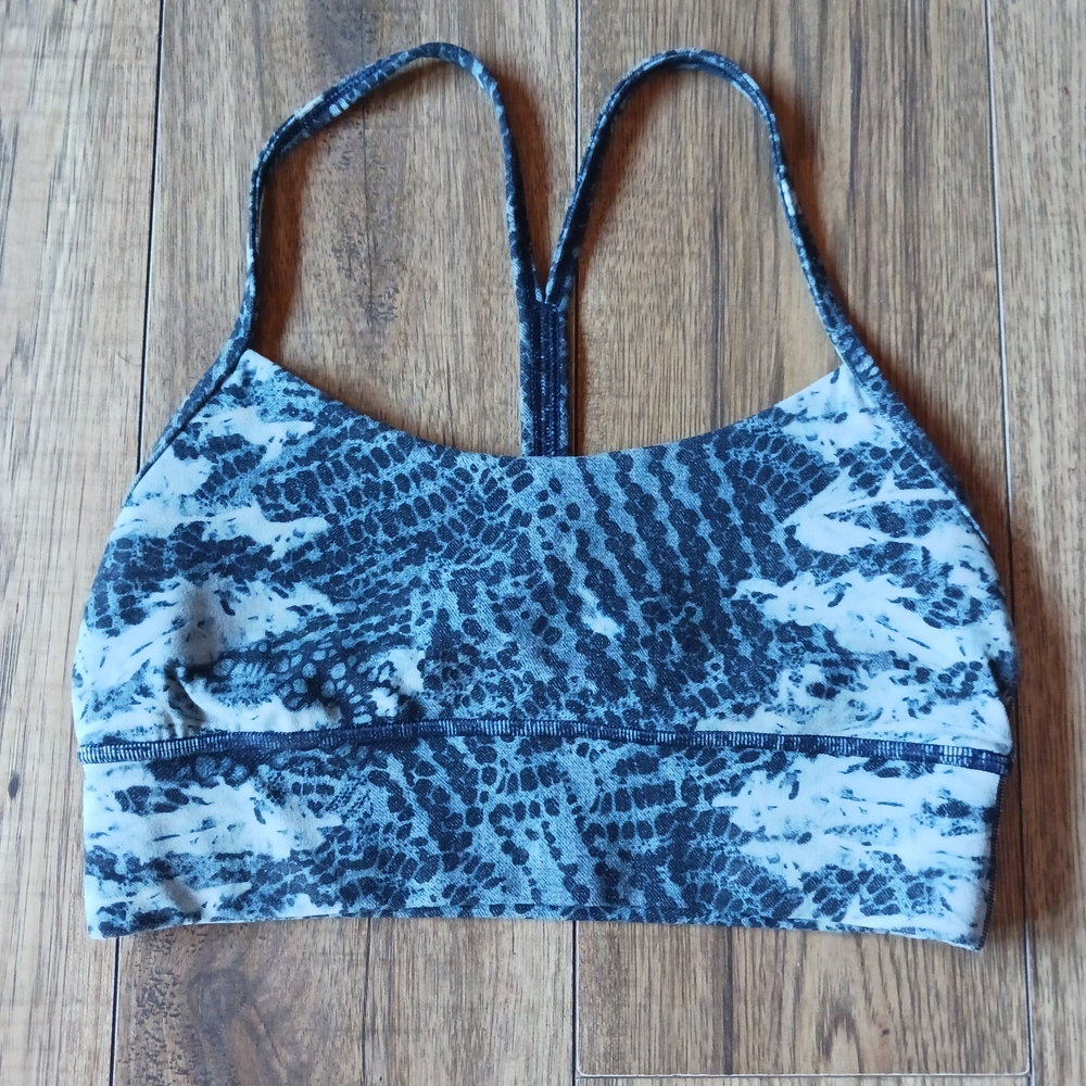Lululemon Snakeskin Blue Damask Sports Bra